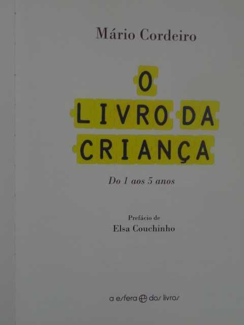 O Livro da Criança de Mário Cordeiro - 1ª Edição