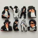 Przypinki crocs buty klapki prezent MICHAEL JACKSON piny