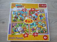 Puzzle, Super Zings, 4w1, kompletne