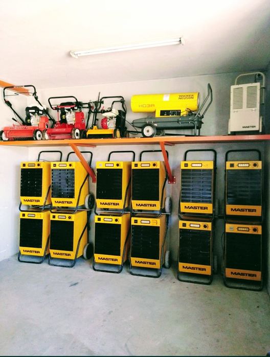 Wynajem osuszacz powietrza pochłaniacz wilgoci nagrzewnica olejowa