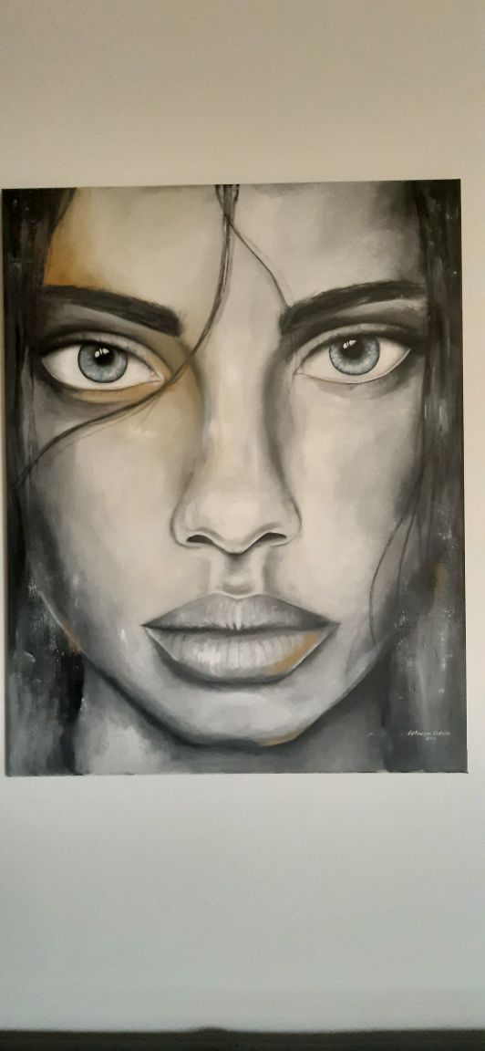 Portret inspirowany twórczością Antonio Mora.