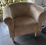 Fotel welur Milo