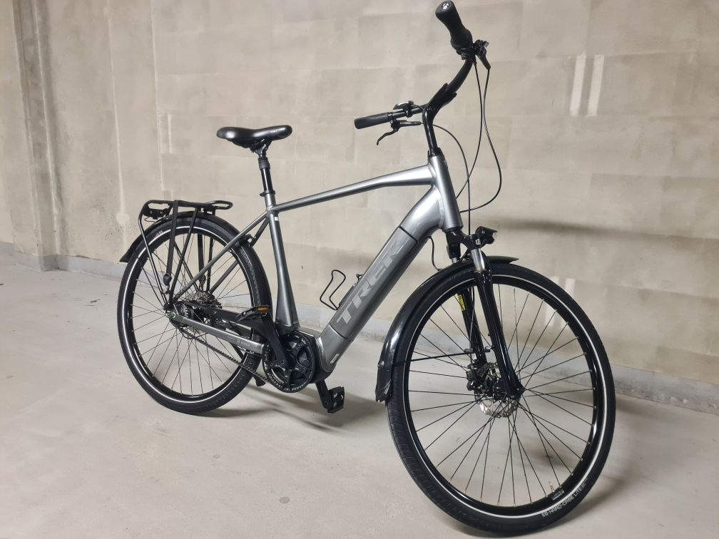 Rower Trek district 7 + XL duży Bosch pasek męski elektryk elektryczny