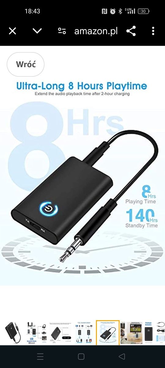 Adapter Bluetooth Audio 5.0, nadajnik Bluetooth 2 w 1, odbiornik Bluet