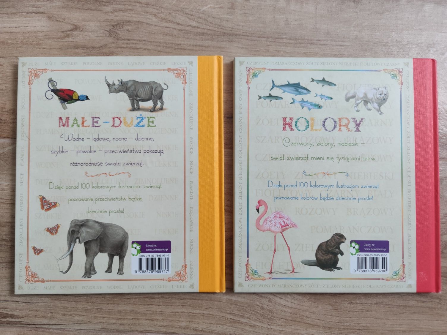 Montessori książki: kolory i przeciwieństwa