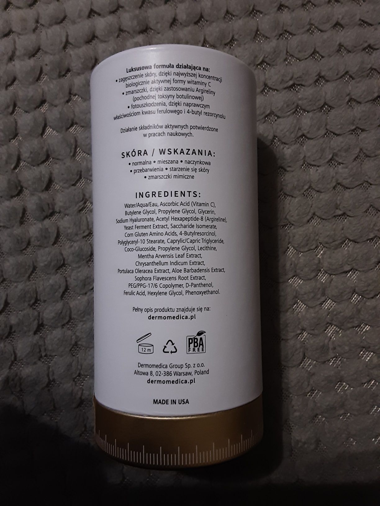 Dermomedica 20% Vitamin C Serum Aktywne Serum Z 20% Witaminą C 30 ml