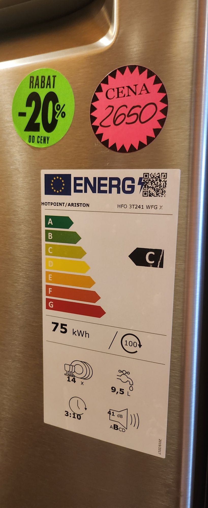 JANKI, ul. WSPÓLNA 6 Zmywarka Hotpoint Ariston HFO 3T241 WFG X