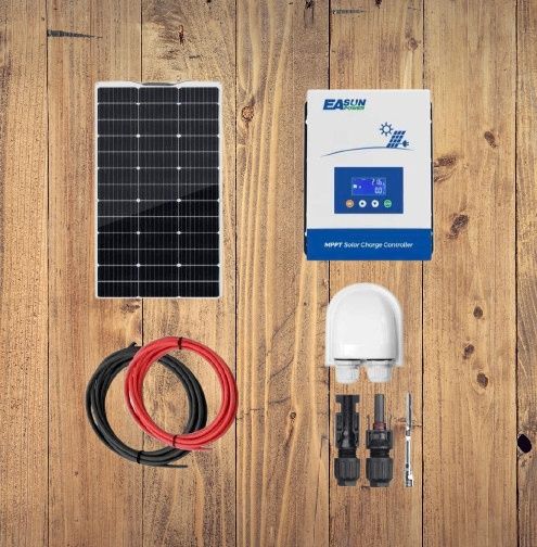 panel elastyczny ETFE ładowarka słoneczna 12V 100W  MPPT 20A