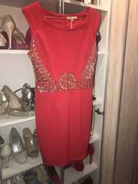 Sukienka Nowa r.M cekiny czerwona