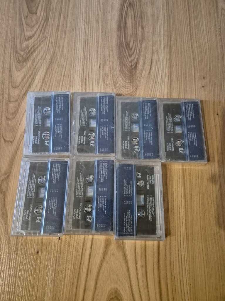 Zestaw 7-miu nowych Kaset Magnetofonowych Kolędy i pieśni świąteczne