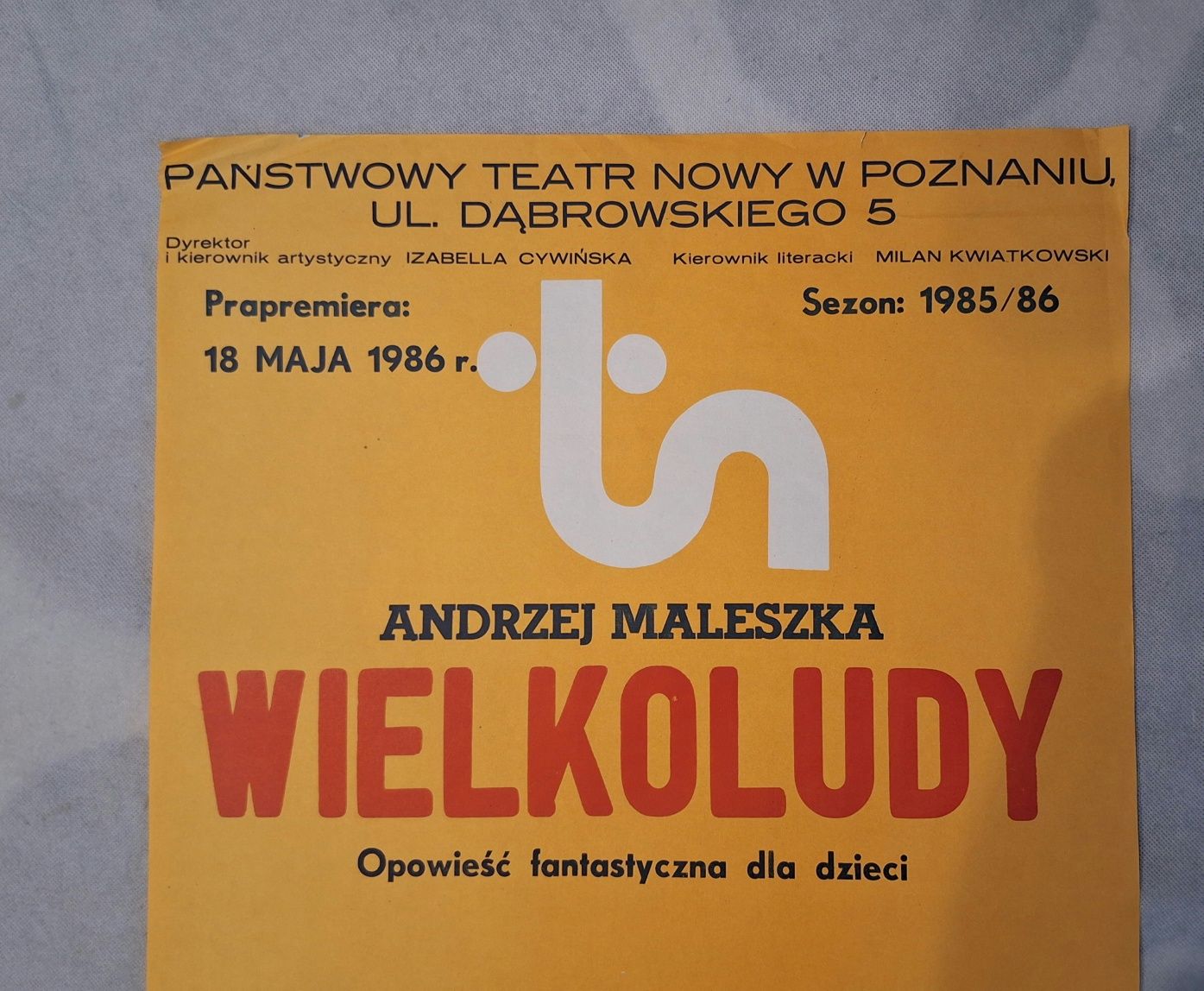 Plakat Teatr Nowy - Andrzej Maleszka - Wielkoludy