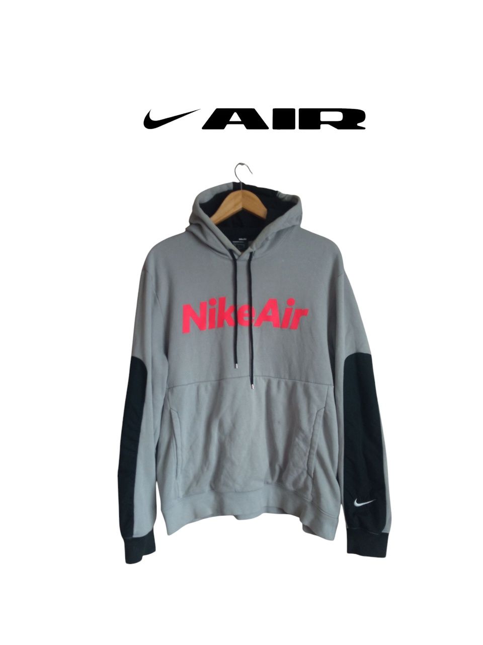 Szara bluza z kapturem Nike