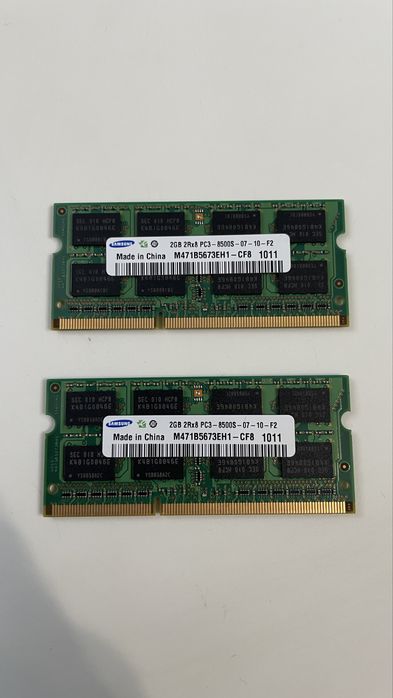 Оперативна память Samsung DDR3 2GB 2Rx8 PC3-8500S
