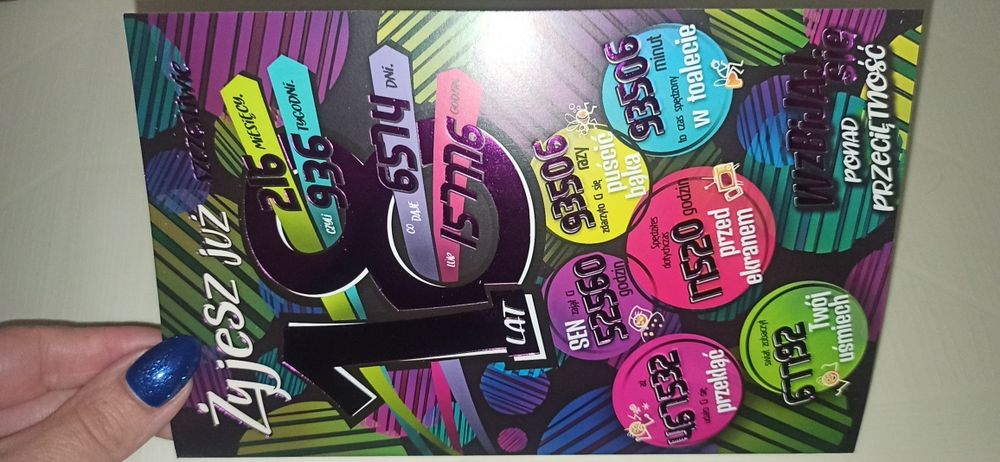 Kartka na 18 - stkę # nowe ( kilka w sprzedaży)