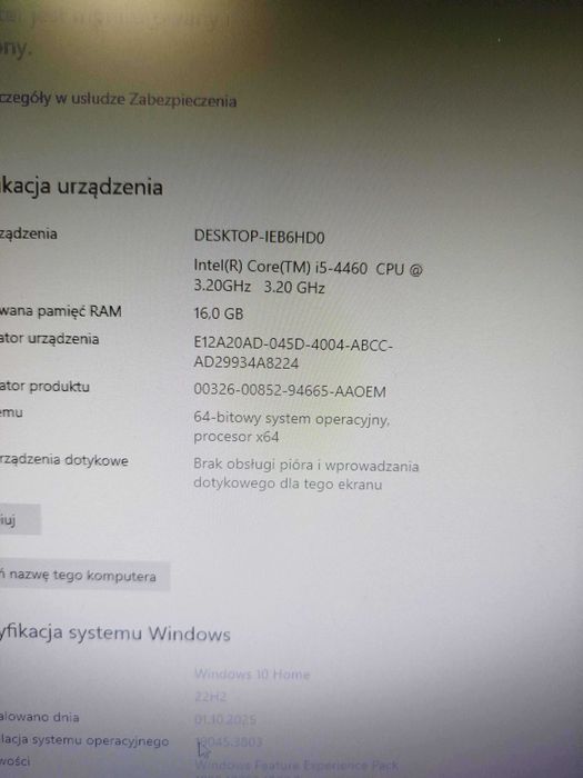 Komputer do gier – i5 4460, GTX 970, 16GB RAM, SSD + HDD