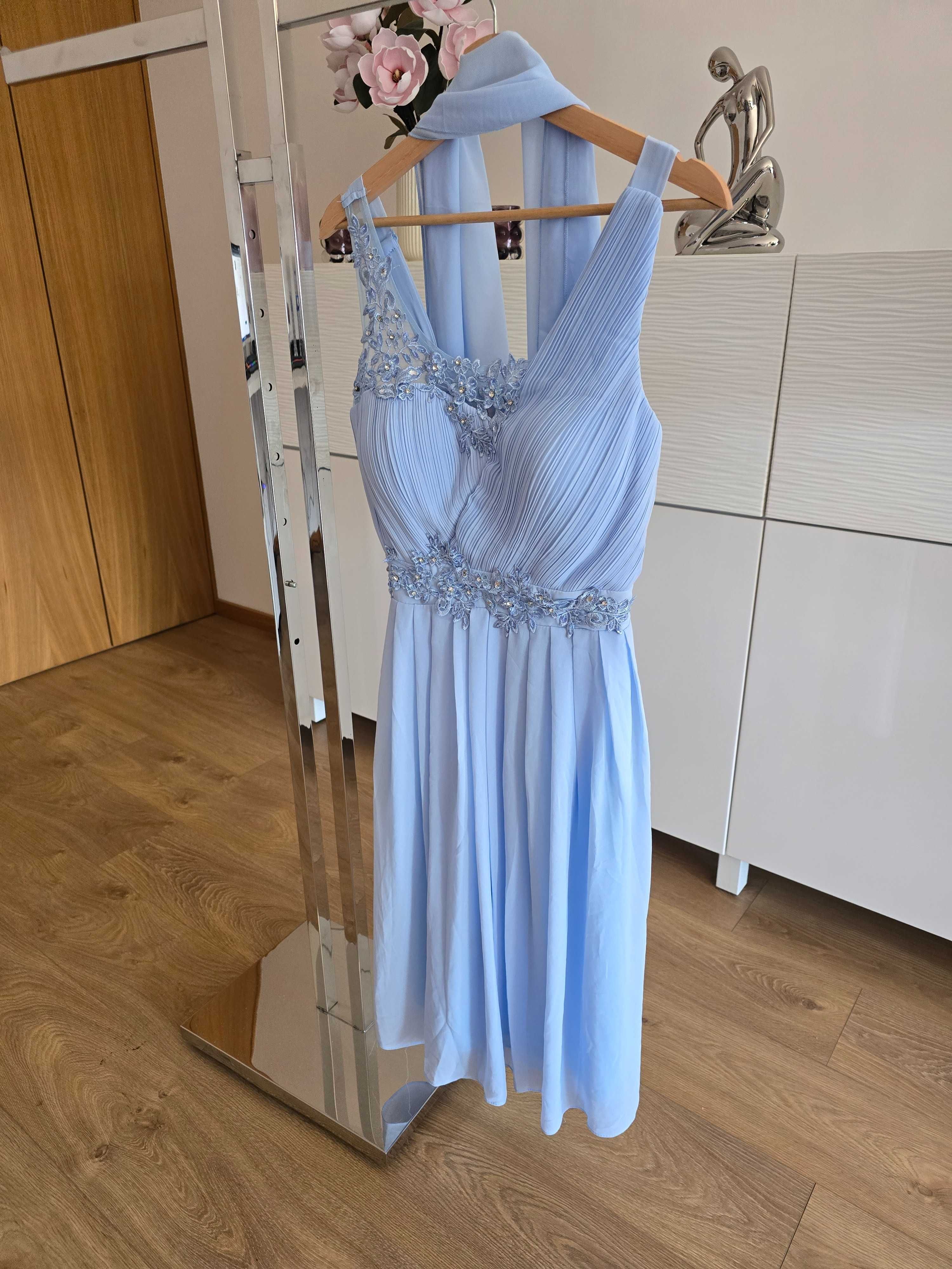 Vestido cerimonia azul