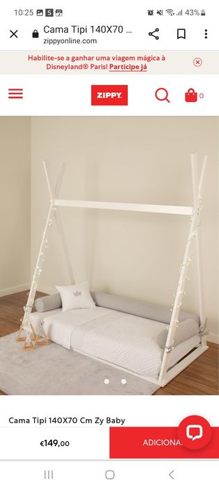 Cama tippy 140x70 zippy