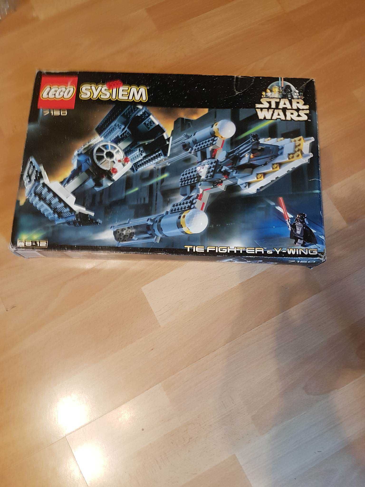 Lego 7150 Myśliwiec TIE i Y-wing –Star Wars- Gwiezdne wojny rok 1999