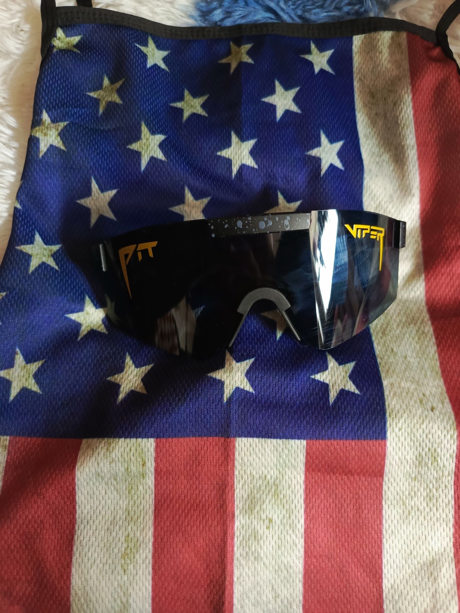 Super zestaw okulary pit Viper plus chusta  w stylu Amerykańskim