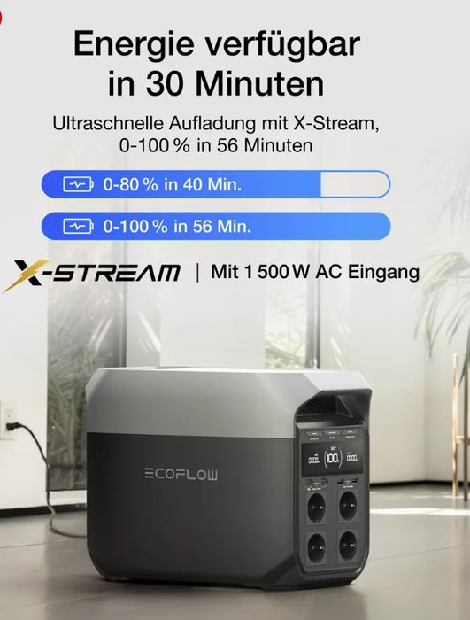 Ecoflow Delta 3 Tragbare 1024Wh