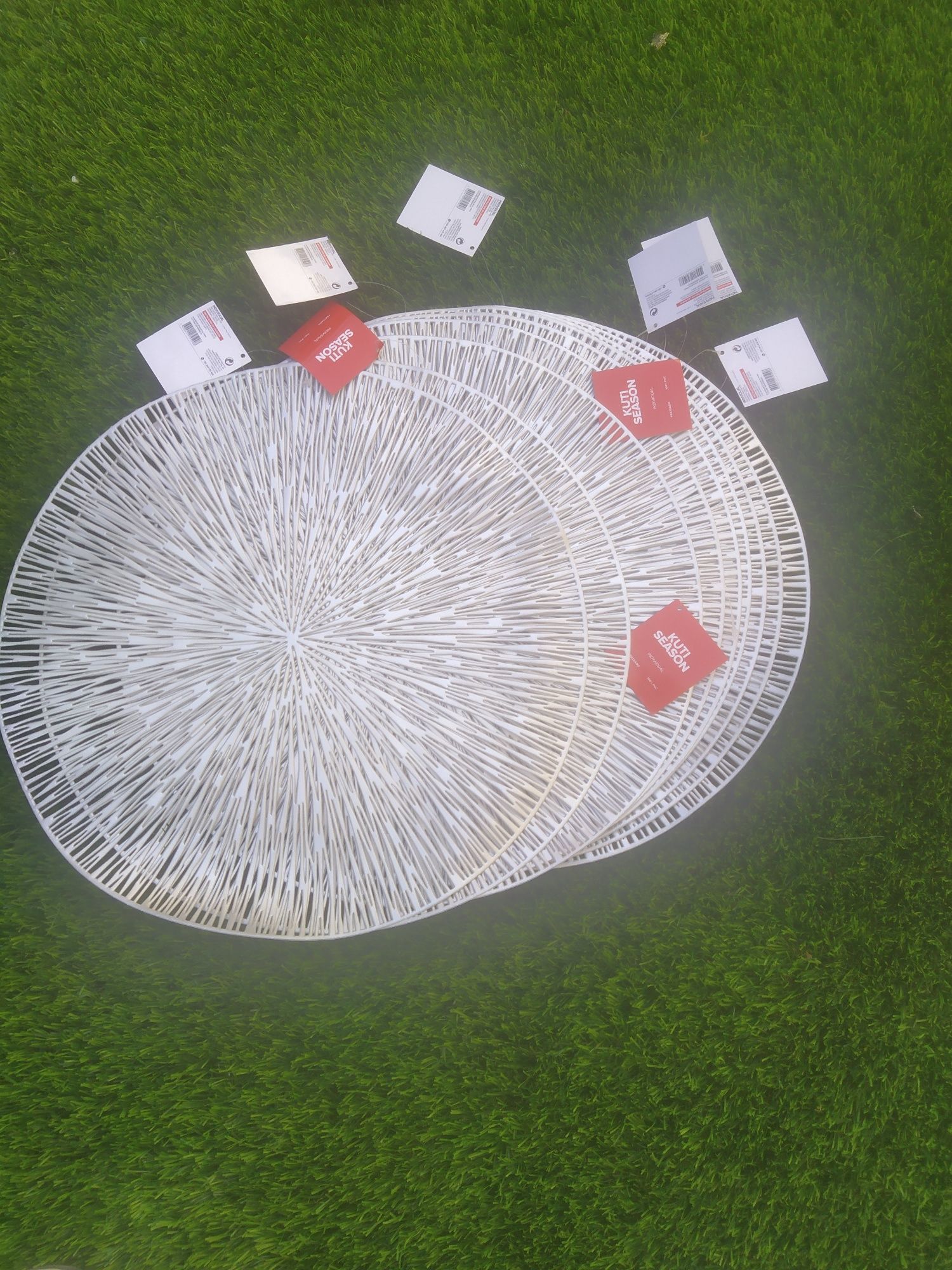 Marcador/individual de mesa, conjunto de 6