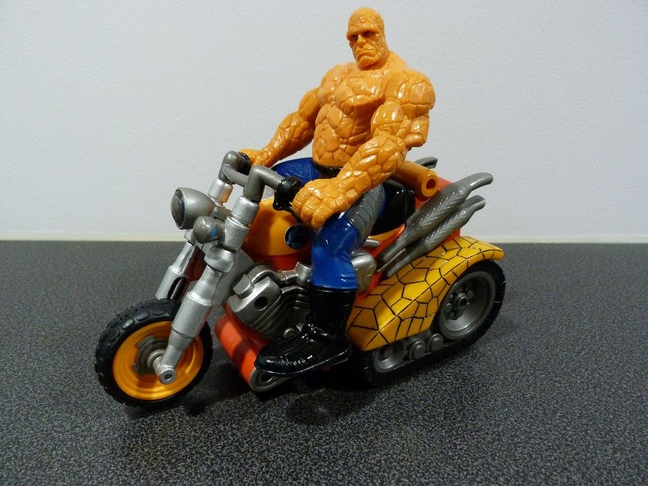 Retro Figurka Thing + Jeżdżący Motocykl FANTASTIC 4 FOUR