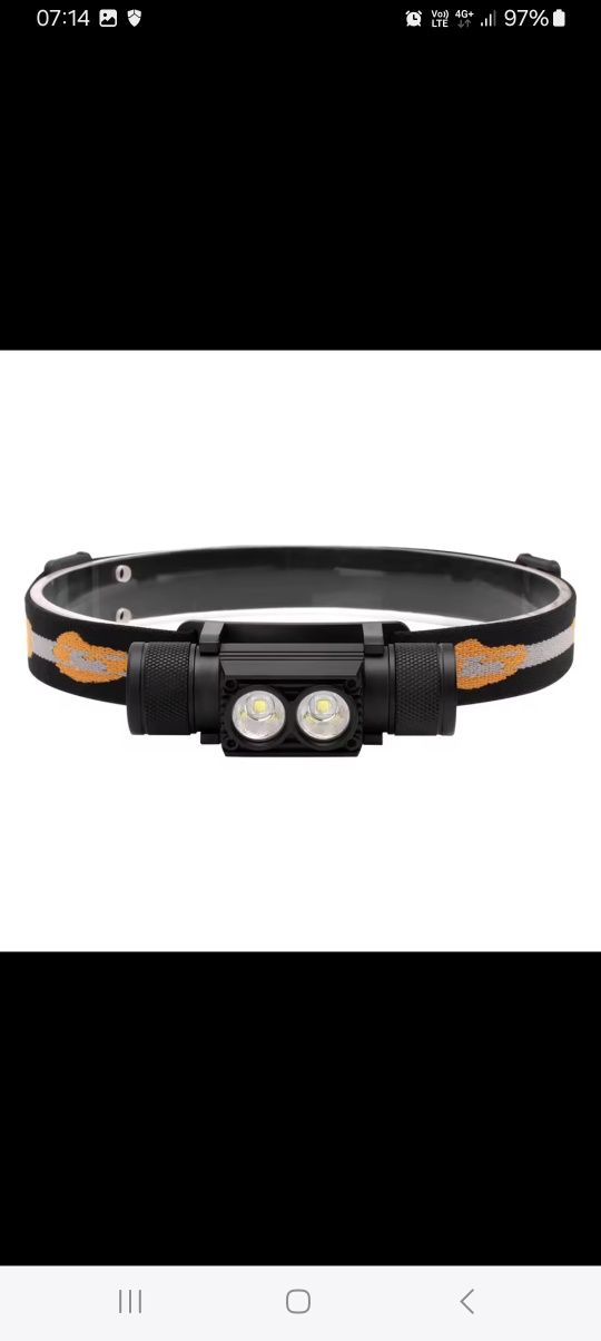 Ліхтар налобний Boruit  d 10 ,d20,d25,RJ-020 sensor