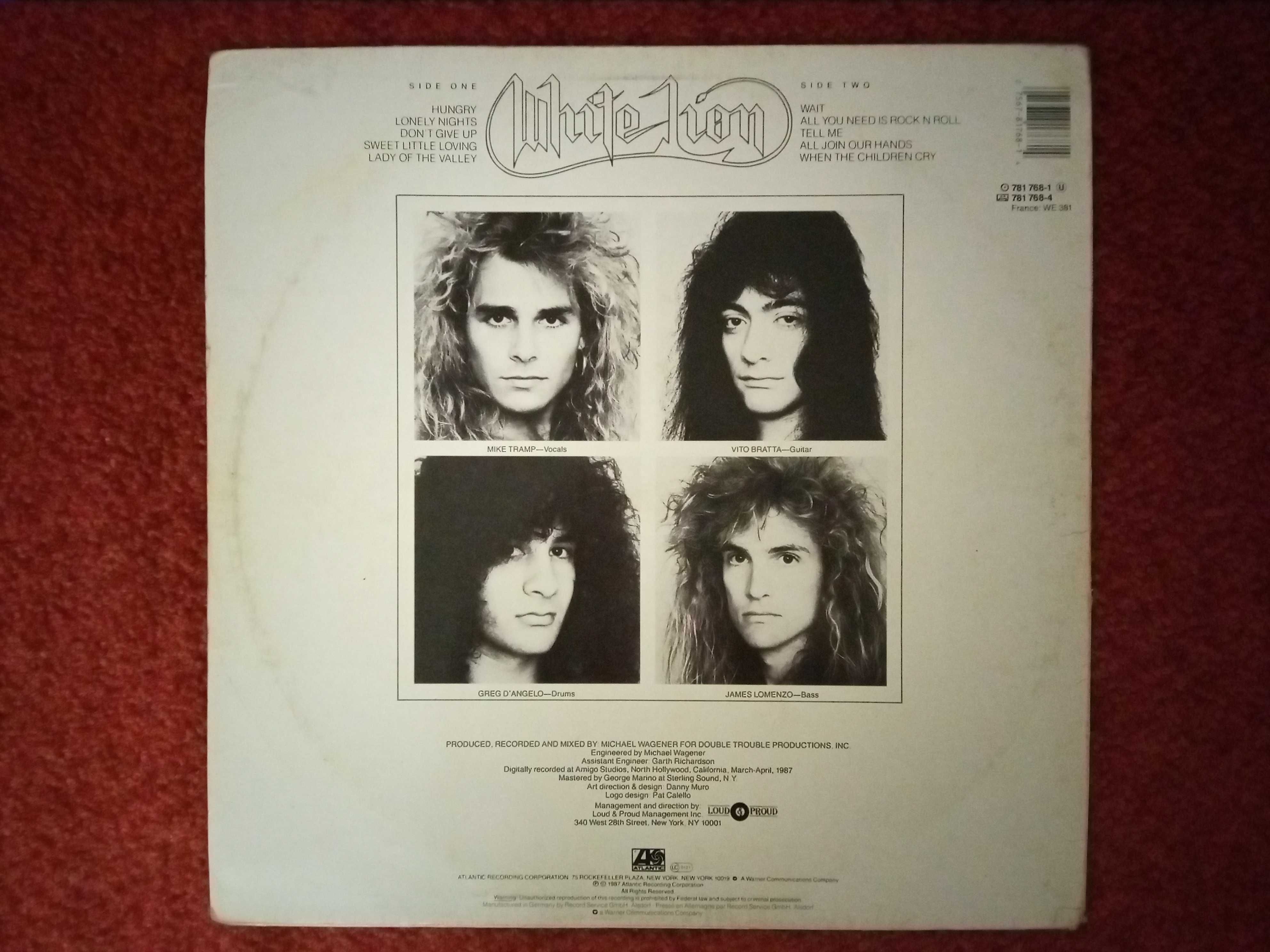 LP винил 
POISON -Open Up And Sa,EUROPE -Out of the, WHITE LION -Pride