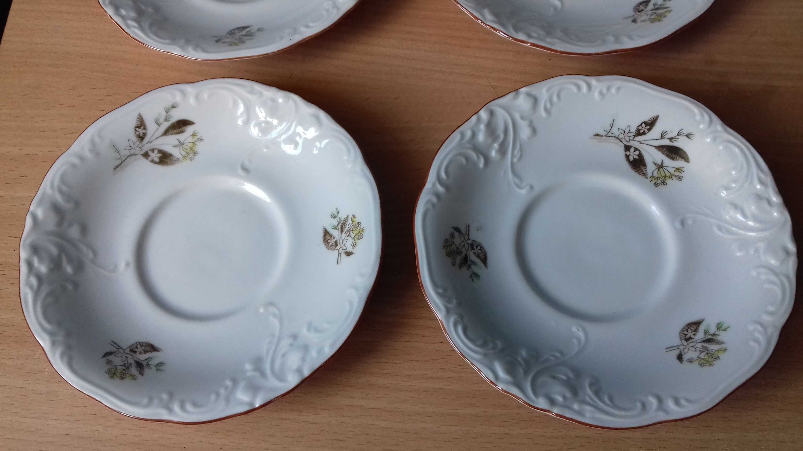 Talerzyki porcelana Wawel PRL - 6 sztuk