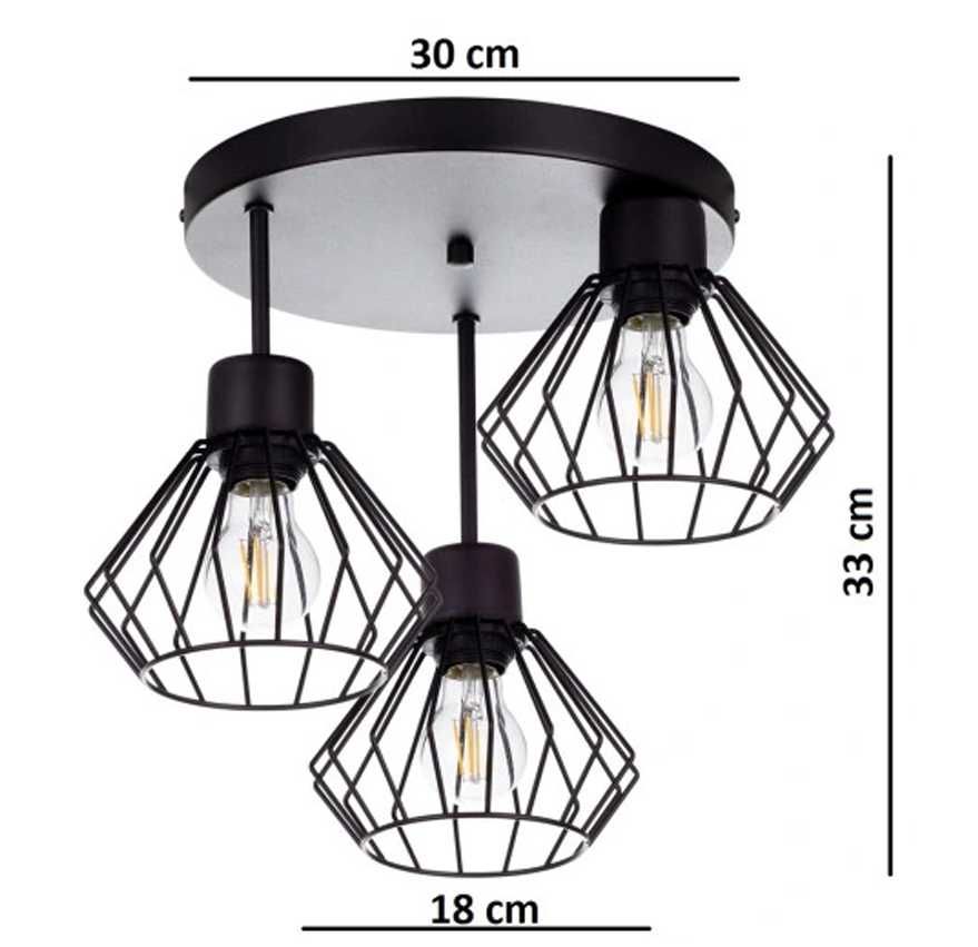 Lampa wisząca Light SUFITOWA ŻYRANDOL BRYLANT E27 Drut