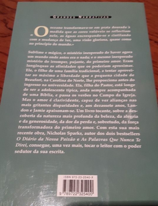 Livro Um Momento Inesquecível - Nicholas Sparks