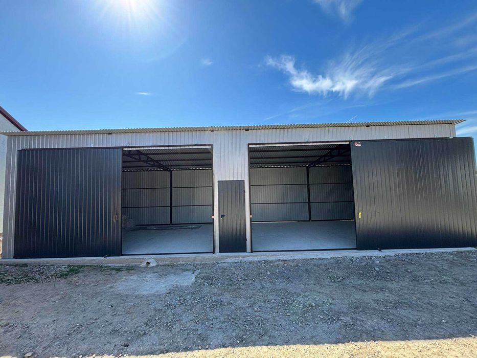 Garaż Blaszany+Zadaszenie Boczne|Magazyn|Konstrukcja Stalowa– ROMSTAL*