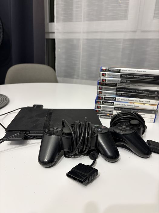 Playstation 2 + gry + adapter hdmi