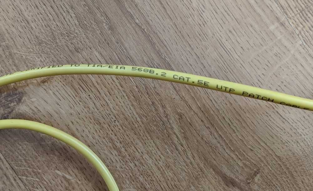 Kabel sieciowy LAN CAT. 5e UTP PATCH CABLE CORD 4PR 26AWG ETL - 120cm