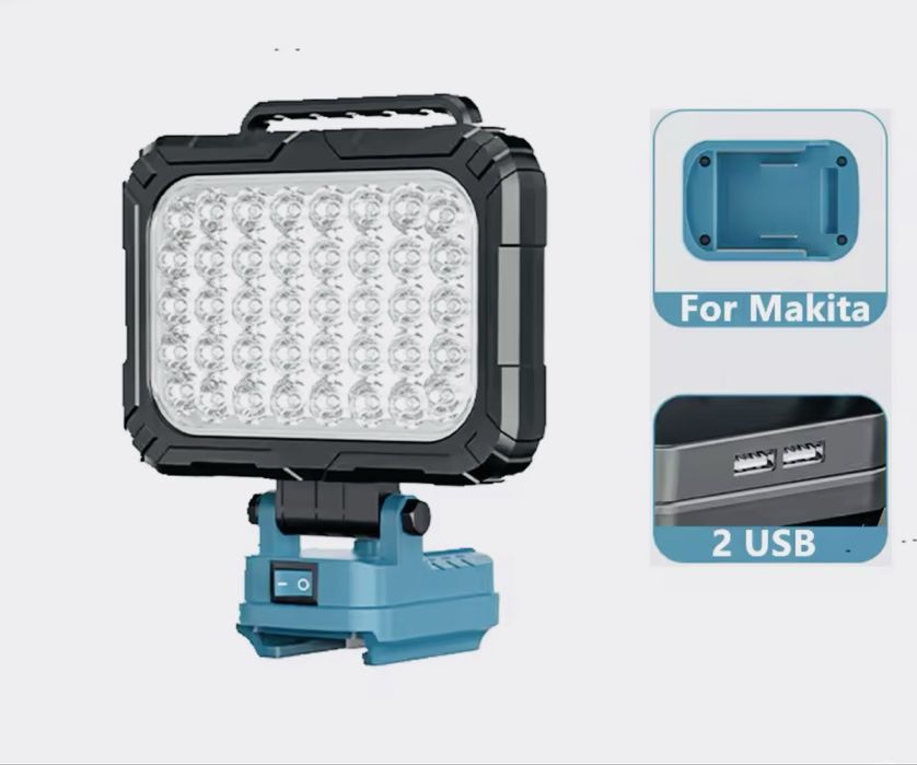 8 дюйм робочий ліхтар з портом USB Портативний світлодіодний на Makita