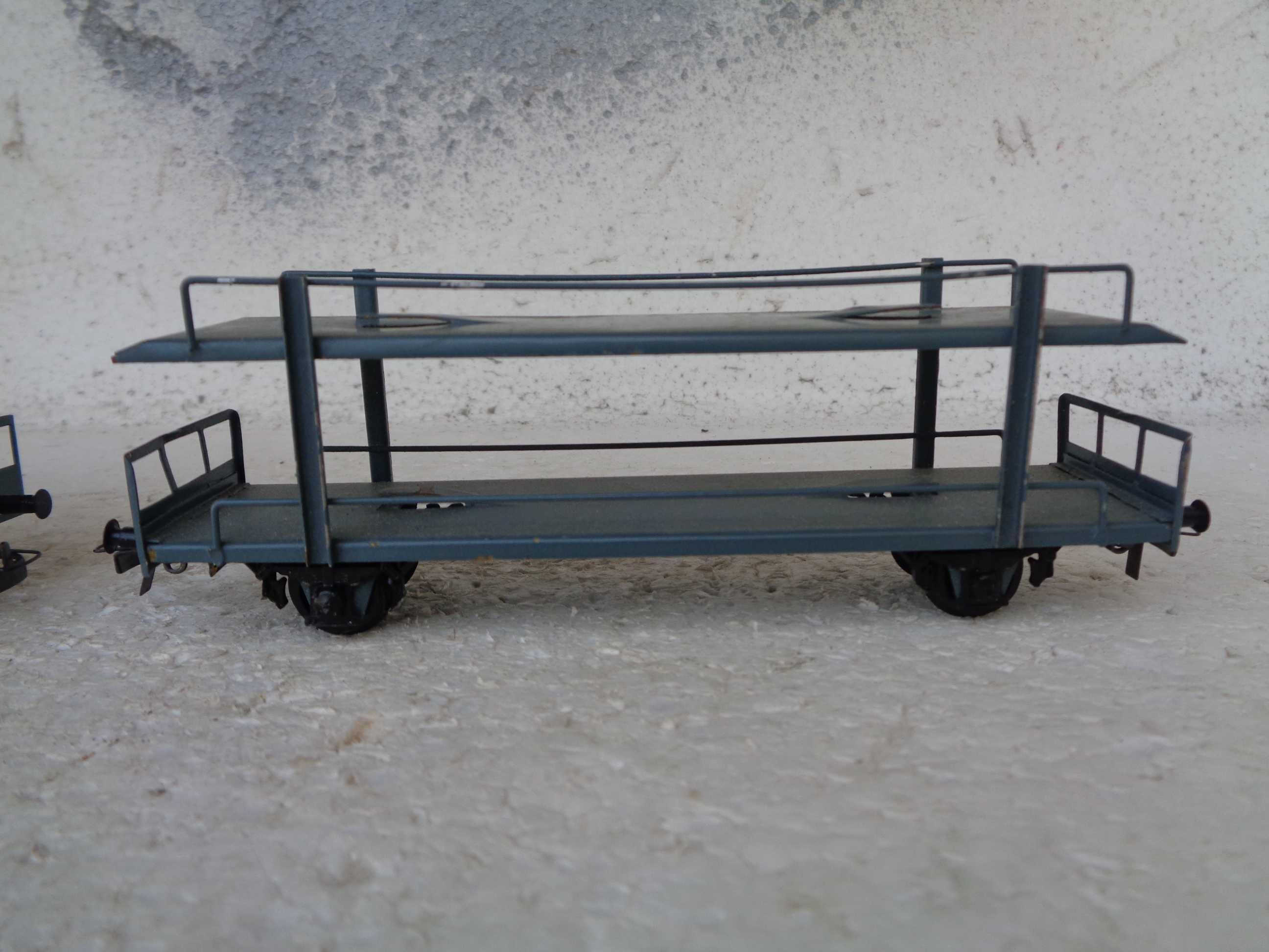 1:87 PIKO 2 porta automóveis em metal comboio