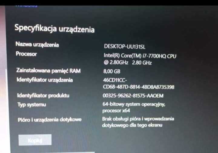Laptop gamingowy MSC