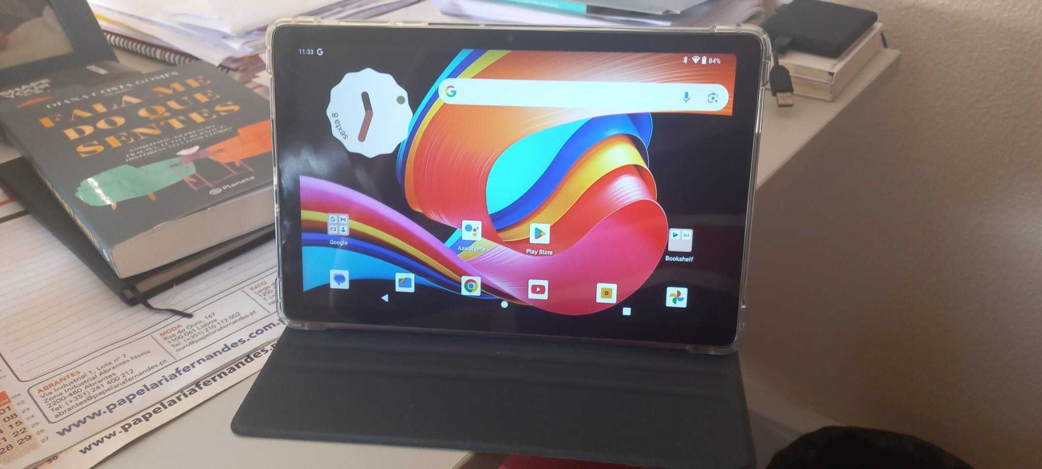 Tablet TCL 10 novo com capa 50 euros.