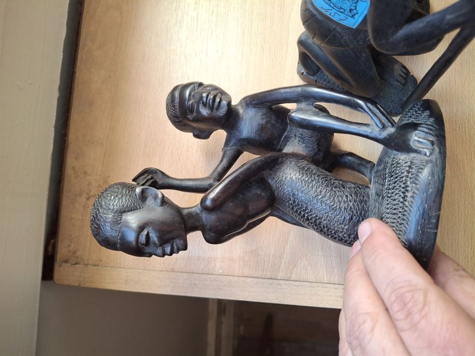 4 estatuetas madeira africana
