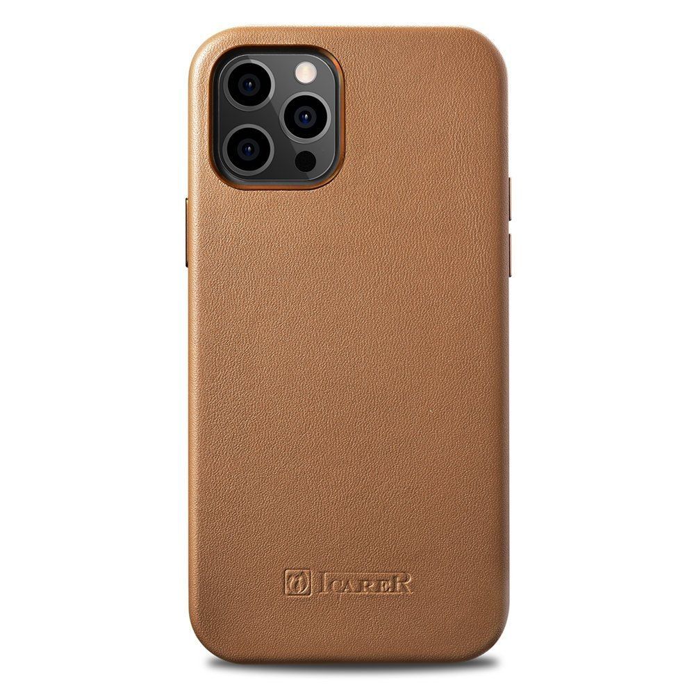 Etui Leather Do Iphone 12 Mini Brązowy (Kompatybilne Z Magsafe)