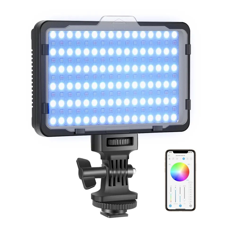 Neewer luz LED RGB176 app controlo 9 cenas NOVO