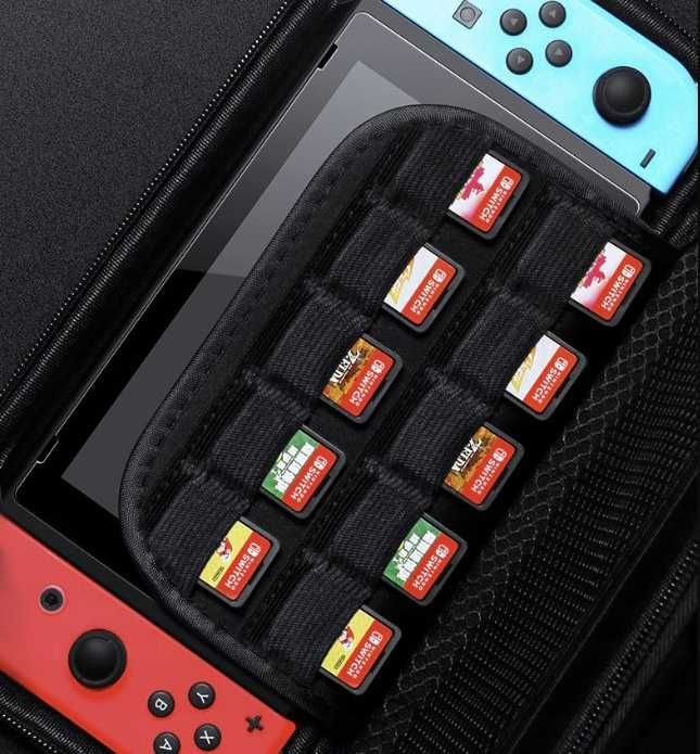 Etui do Konsoli Nintendo Switch Wzmocniony Pojemny Futerał Ochronny