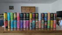 Coleção latas monster