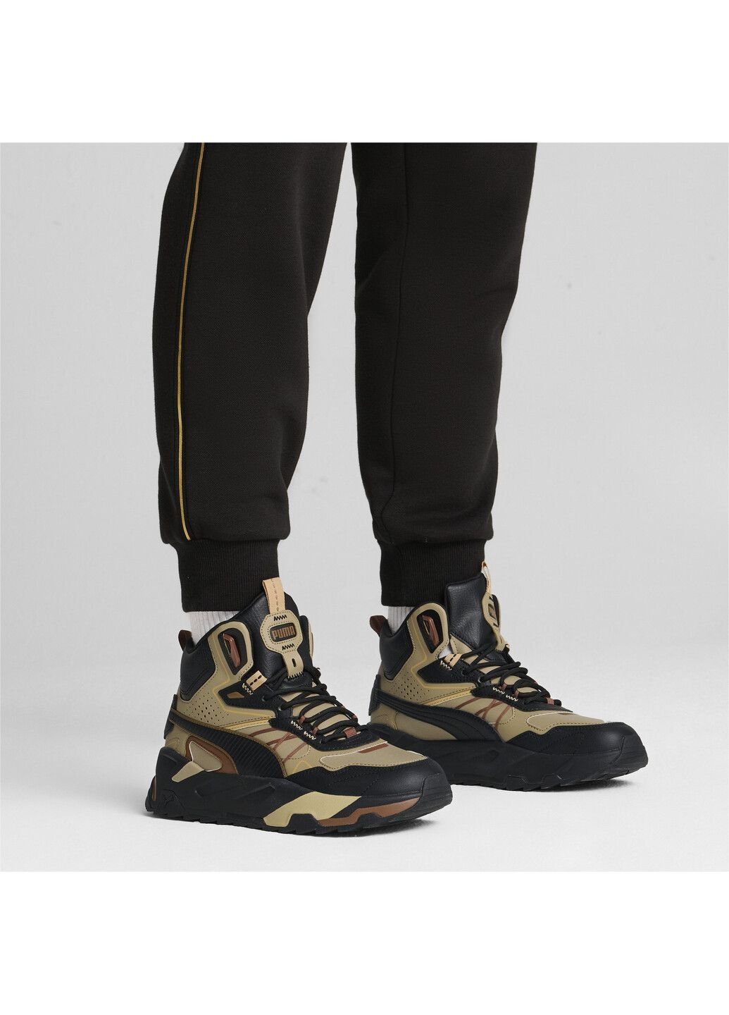 Кросівки Puma Trinity Mid Hybrid Leather Sneakers  Оригінал Шкіра