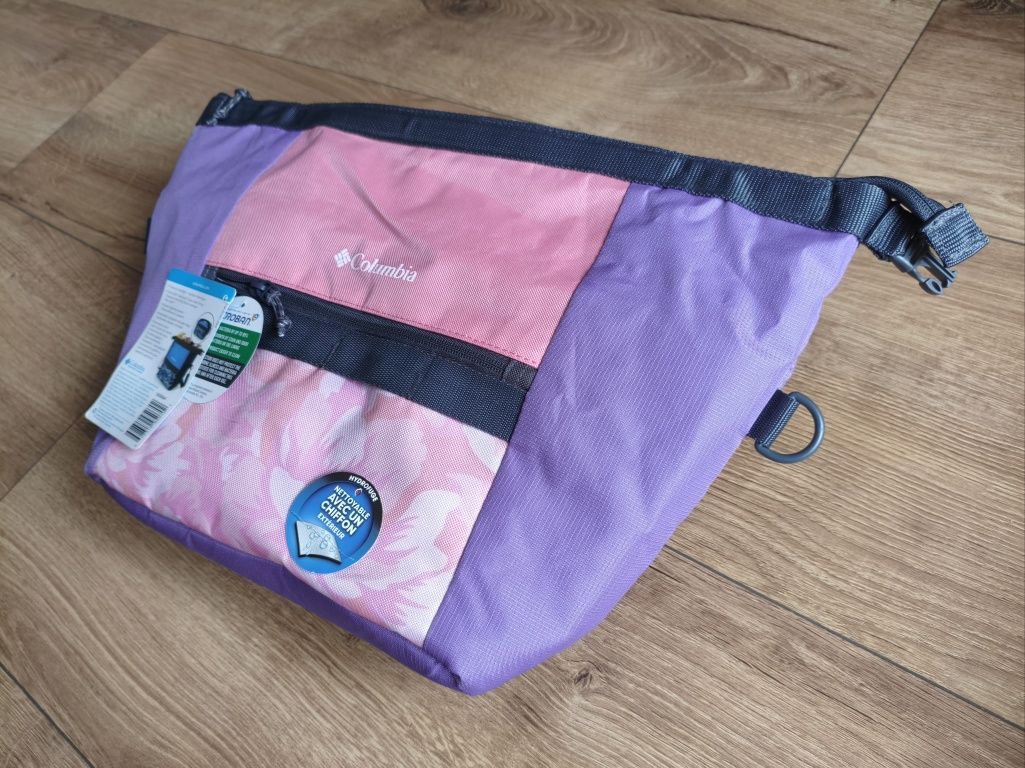 Torba Columbia termiczna lodówka 28 cm x 16 cm 30cm różowo-fioletowa