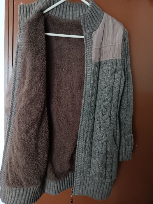 Casaco em malha grossa