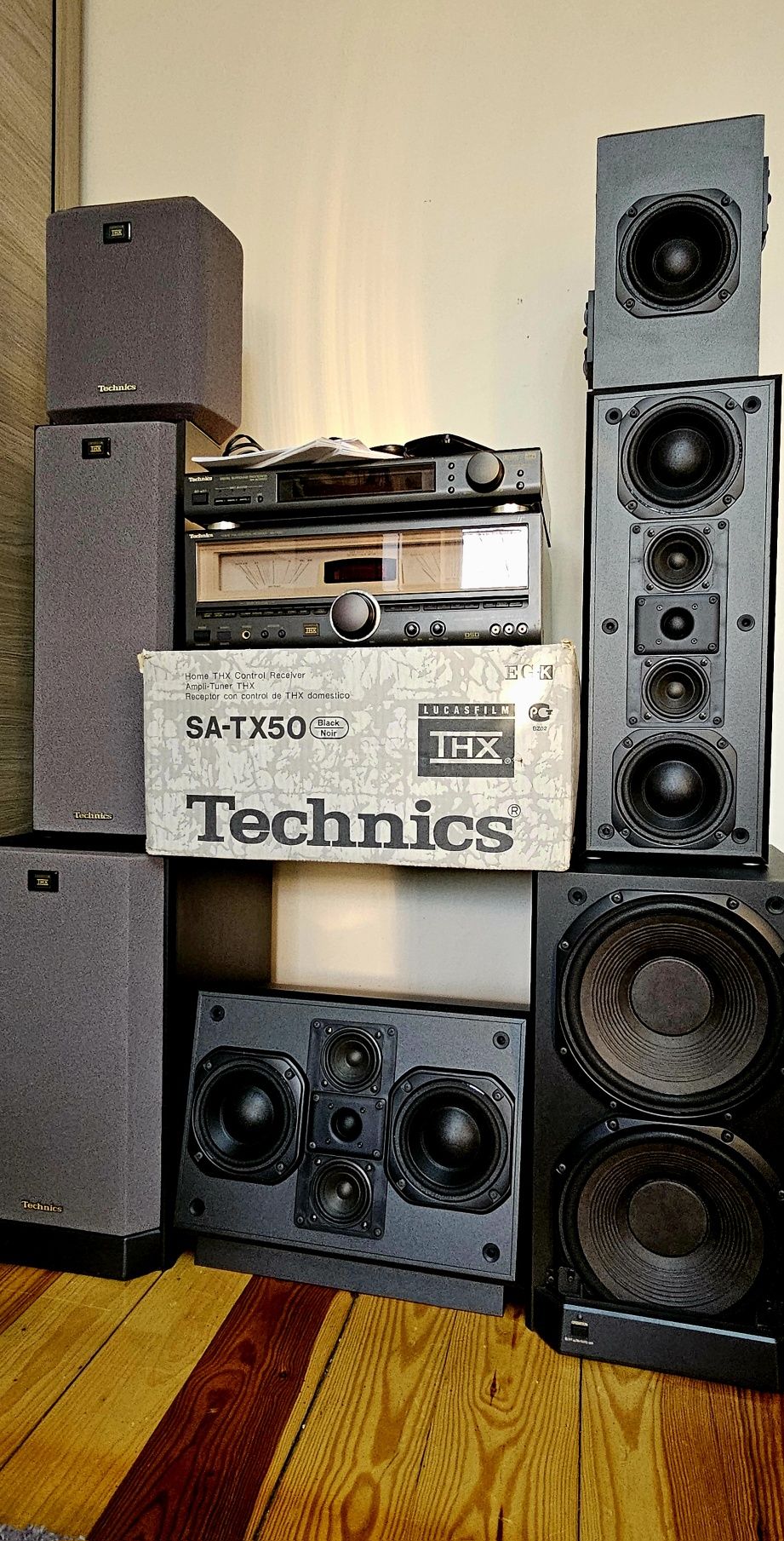 Technics-flagowy zestaw kina domowego SA-TX50, SH-AC500D, 5.2 bdb stan