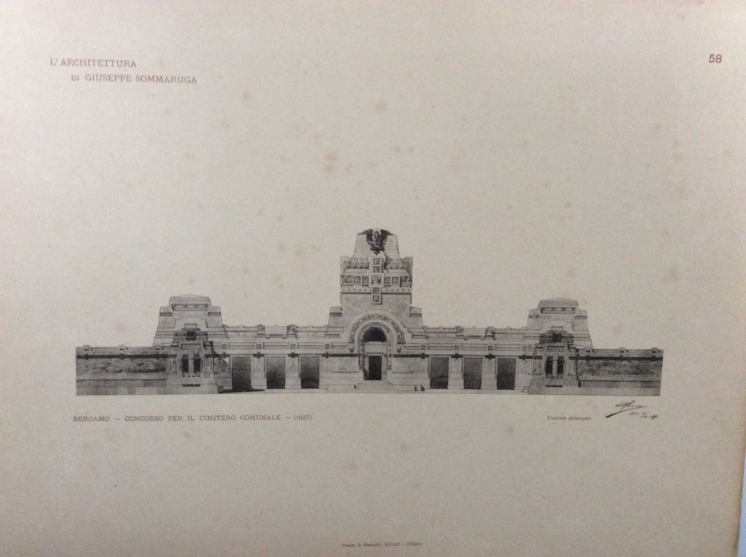 L'architettura di Giuseppe Sommaruga. Raro