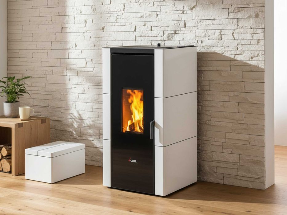 Piec piecyk na pellet Cadel Cristal 7kw Powietrzny nadmuchowy Klasa A+