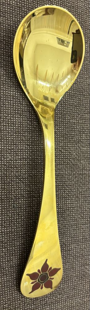 Łyżka złocona Georg Jensen 1984